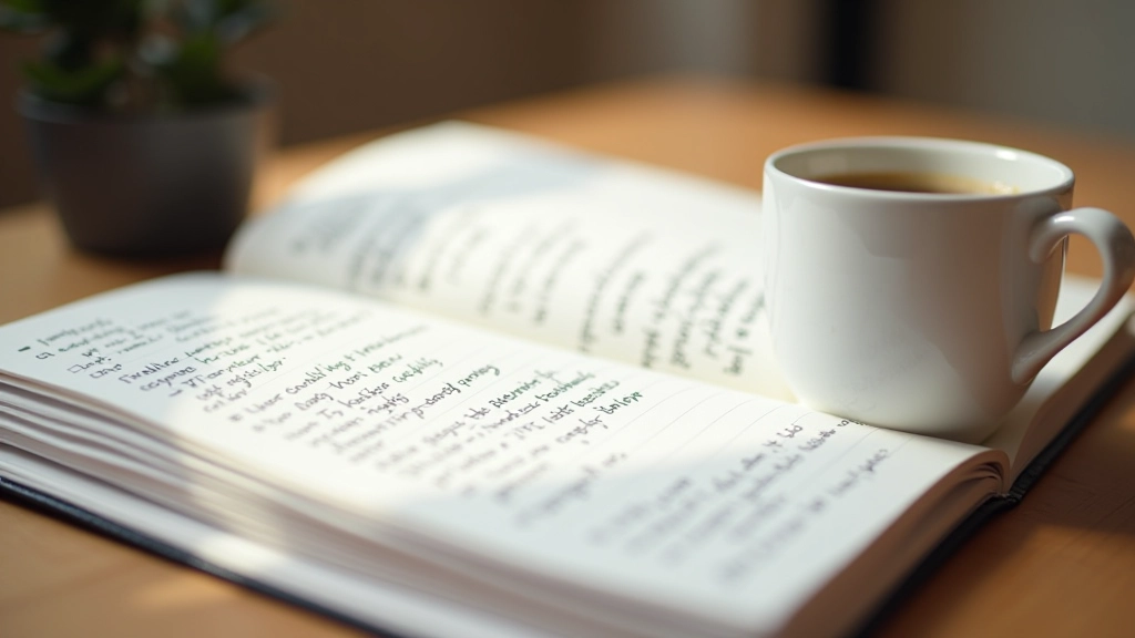 Zápisník se seznamem užitečných frází pro anglické konverzace