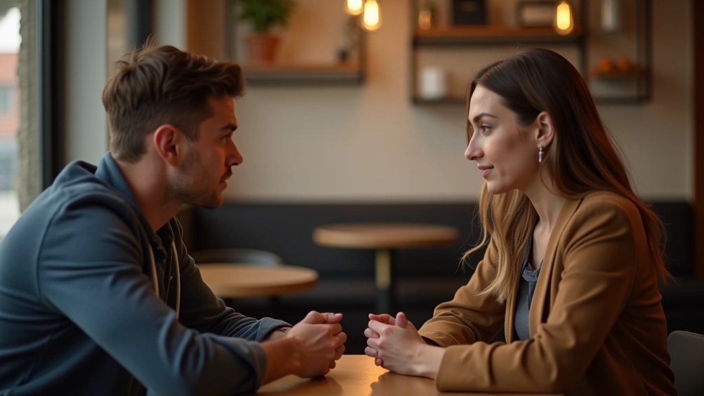 Skupiny lidí sedí a konverzují v moderní kavárně